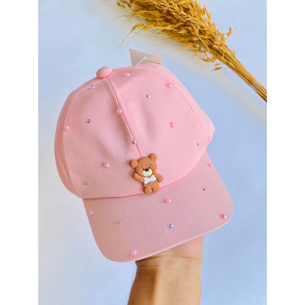 Boné infantil / Boné Infantil personalizado / Boné Infantil de Urso / Boné aplicação Ursinho