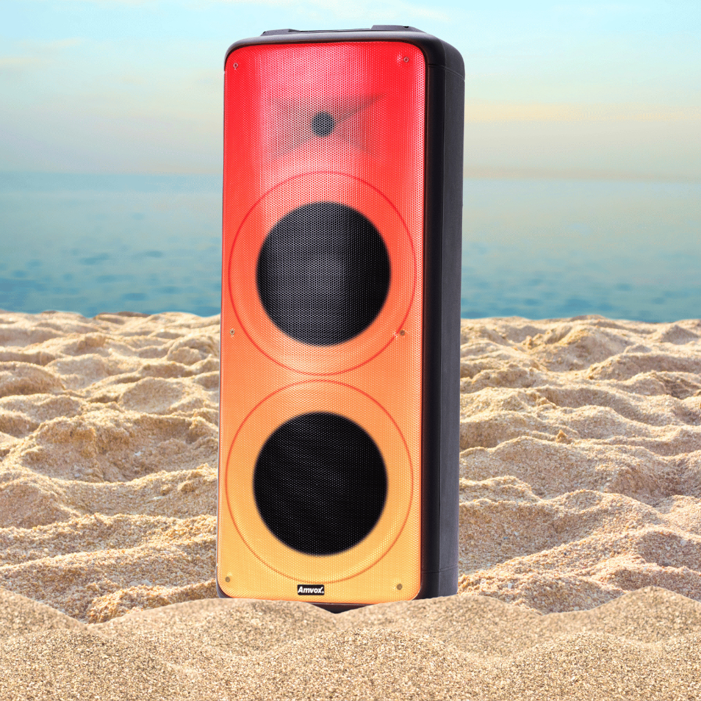 Caixa de Som Amplificada ACA 2000 Party Vox Prime Bluetooth Bivolt Amvox em Oferta na Shopee