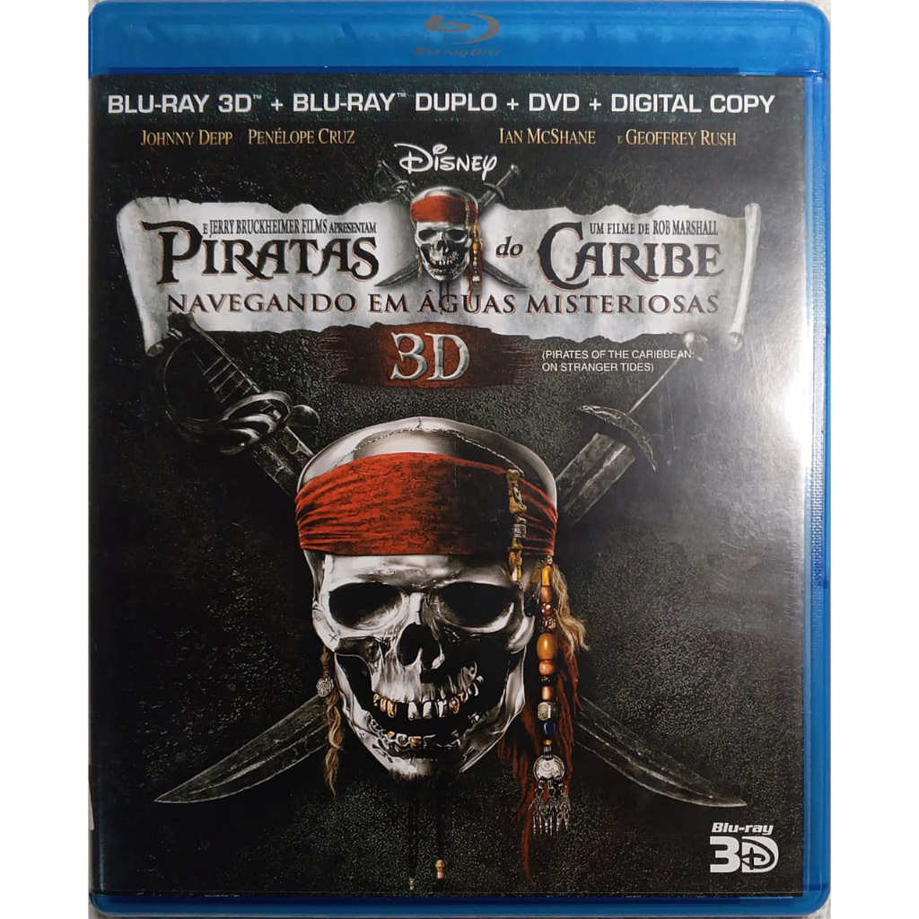 Blu-Ray Disc - Piratas do Caribe Navegando em Águas Misteriosas 3D