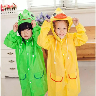 Capa de Chuva Infantil em Formato de Sapo | Capa de Chuva Divertida para Crianças