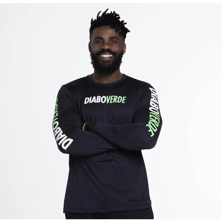 Camisa Manga Longa FTW Diabo Verde Cor: Preta em Oferta na Shopee