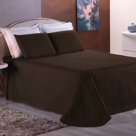 Cobre Leito colcha Queen Size/Casal Padrão/Solteiro slin liso varias cores Todo Matelado Toque Macio em Oferta na Shopee