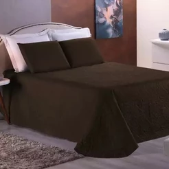 Cobre Leito colcha Queen Size/Casal Padrão/Solteiro slin liso varias cores Todo Matelado Toque Macio