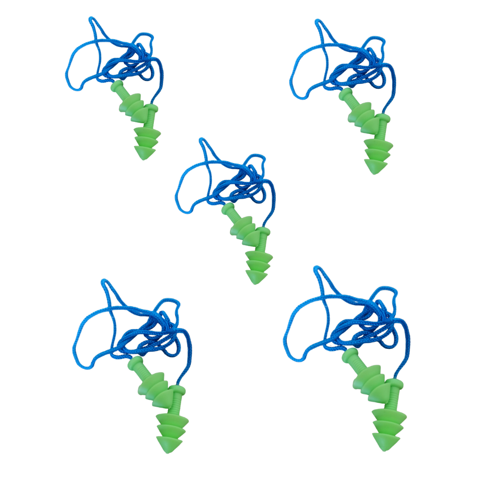 Kit 5un Protetor Auricular Plug de Silicone Antialérgico Abafador de Ruídos Barulho em Oferta na Shopee