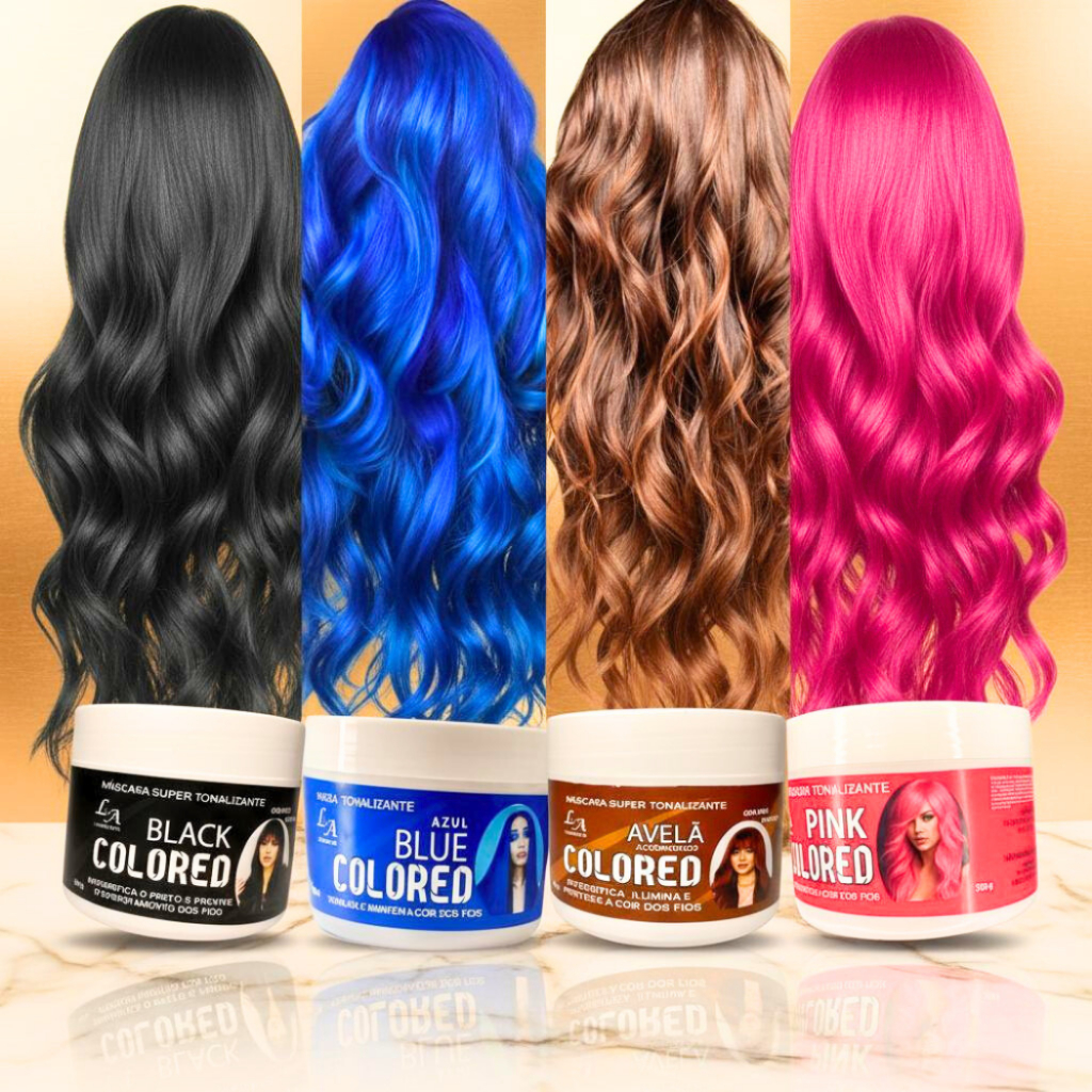 Máscara Matizadora Tonalizante + 1 Par de Luvas 100% Natural Sem Amônia 300g em Oferta na Shopee