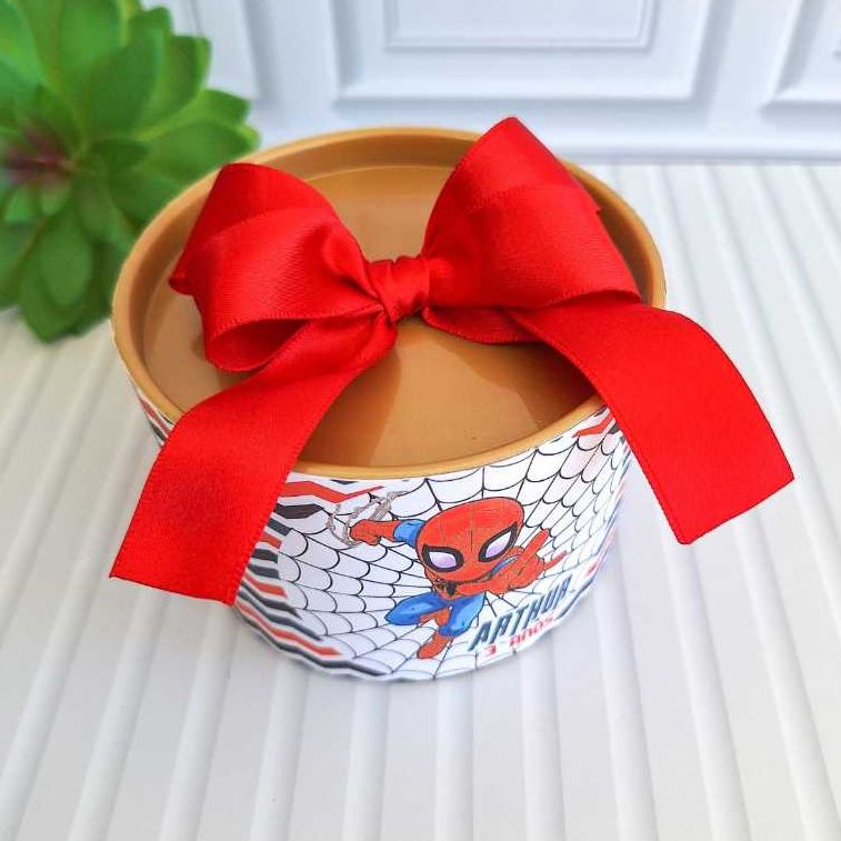 Tubolata personalizada Homem-aranha - lembrancinha Homem-Aranha - caixinha Spider Man -decoração