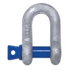 Manilha reta alloy de 3/8 (10mm) com pino roscado para pontos de ancoragem