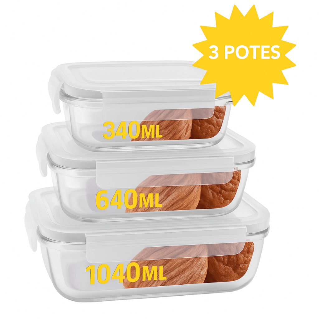 Pote Hermético Vidro 1040ml: Onde Comprar | BuscaProdutos