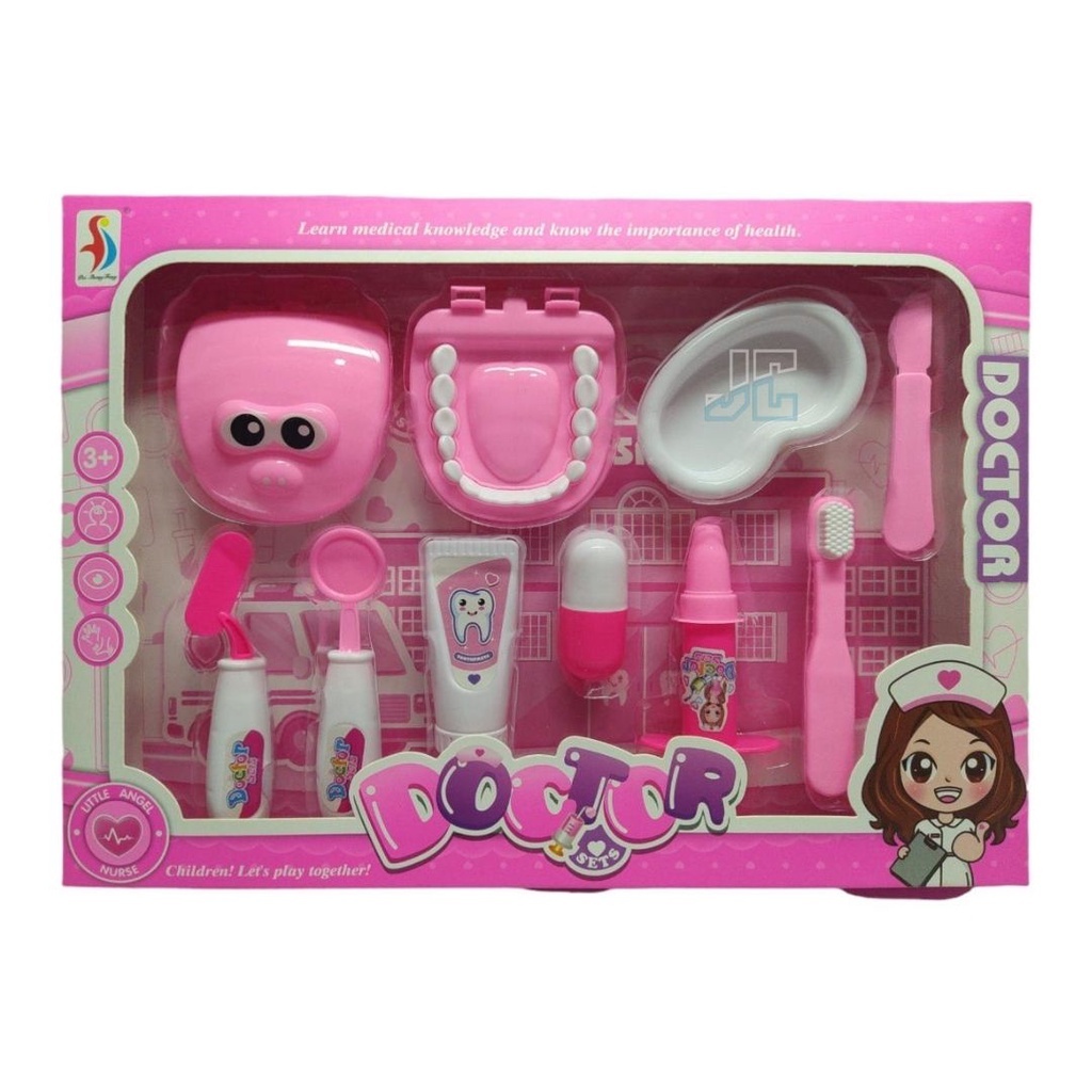 Maleta Kit Profissões Dentista Medico Brinquedo Doutor Infantil em Oferta na Shopee