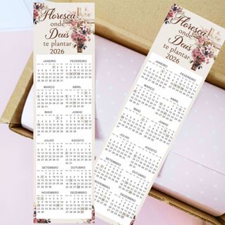 200uni Calendário Marca Página 2026 18x5cm - Pronta entrega em Oferta na Shopee