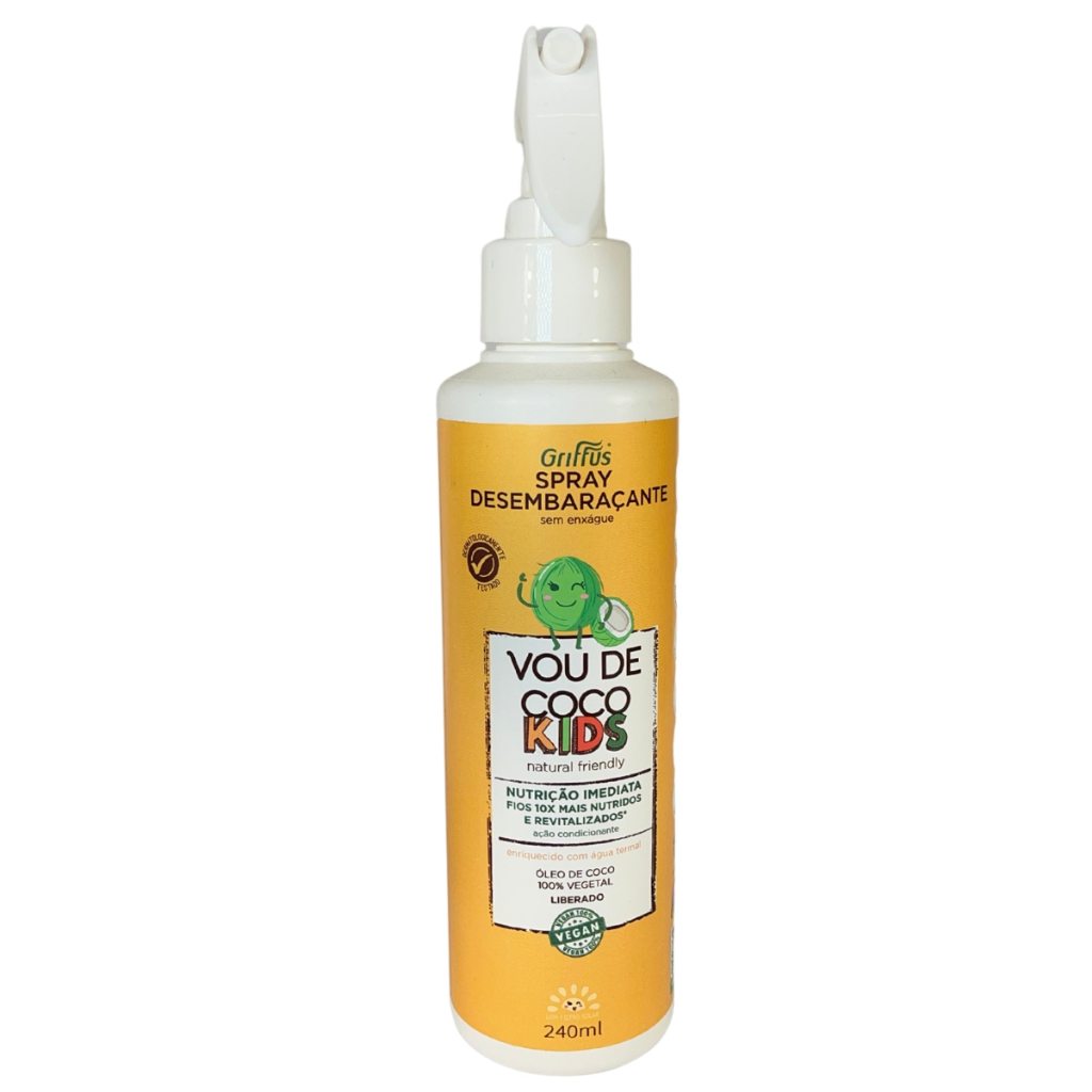 Spray Desembaraçante Vegano Sem Embaraço Vou de Kids Griffus 240ml