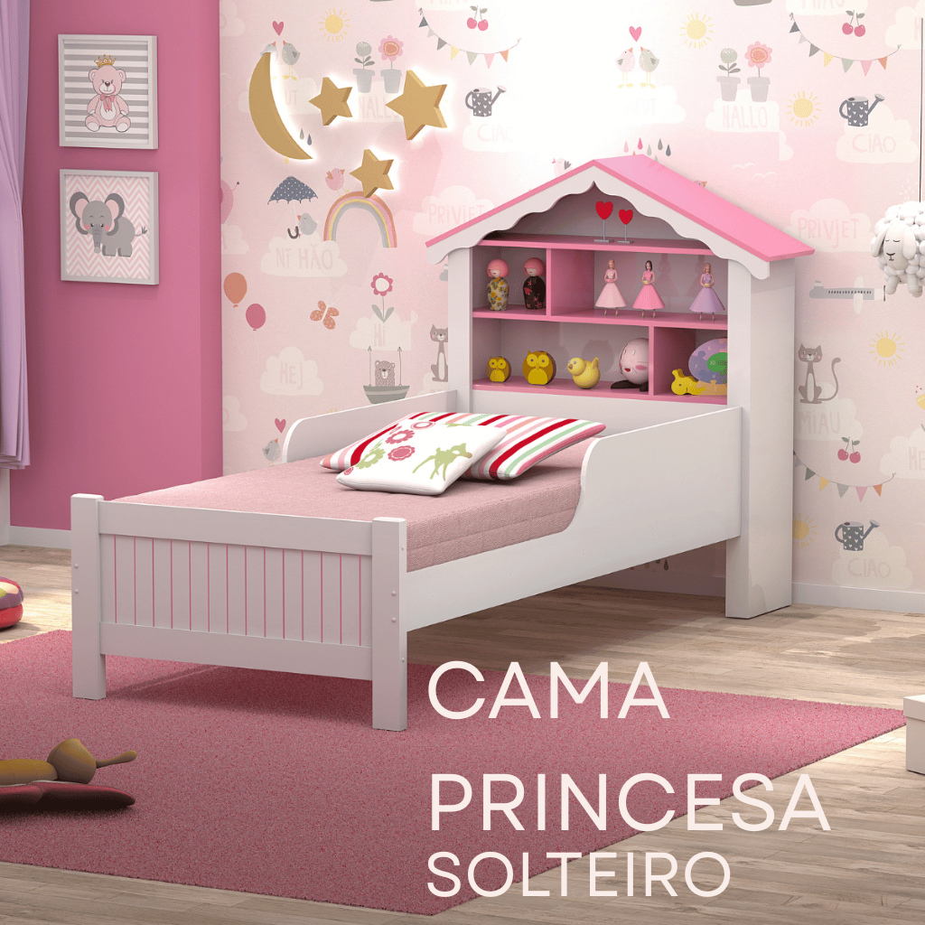 Cama Infantil Cama Barbie Para NiÃ±a Cama Princesa Em Oferta