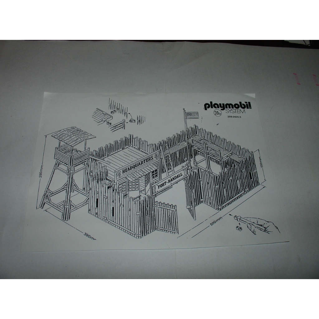 PLAYMOBIL TROL FORT RANDALL MANUAL MONTAGEM C.O.P.I.A. ANOS 70