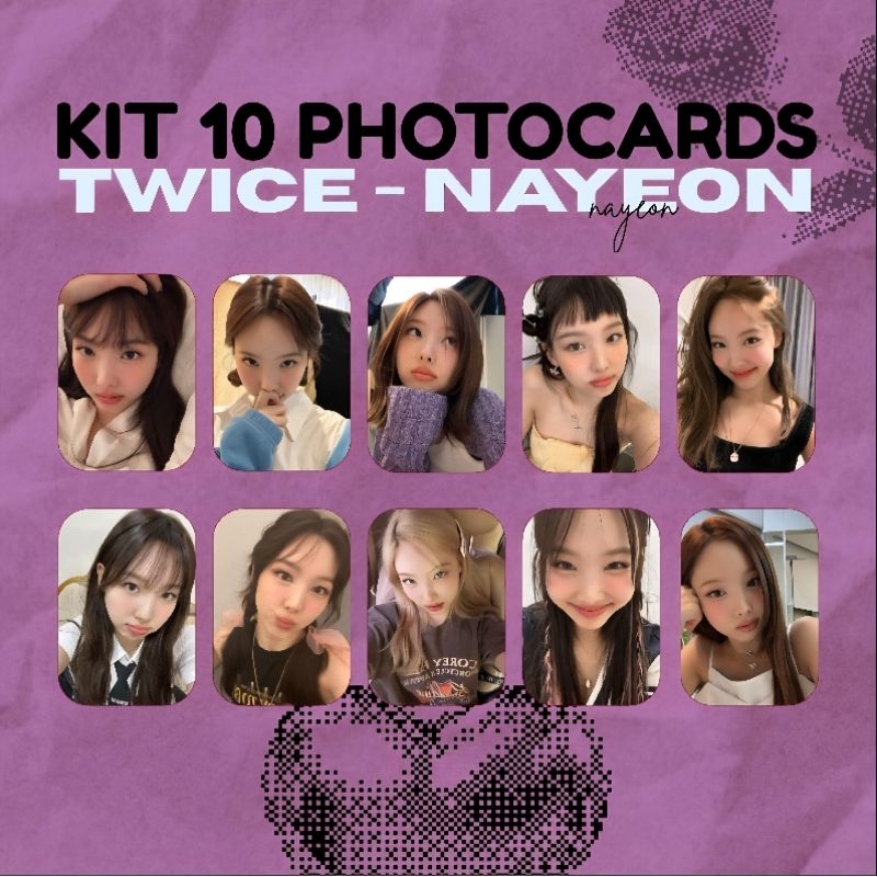 Kit 10 Photocards Fanmades Nayeon em Oferta na Shopee