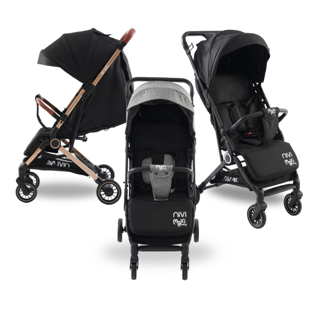 Carrinho de Bebê Passeio Vira Berço NIVI Até 15kgs Maxi Baby em Oferta na Shopee