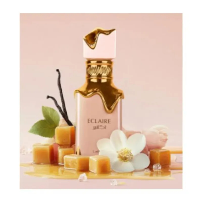Perfume Importado Eclaire Lattafa Perfumes - O Melhor Perfume de Caramelo e Doce de Leite Árabe Feminino