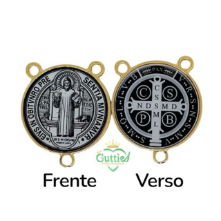 3 peças Salve Rainha São Bento dupla face em Oferta na Shopee