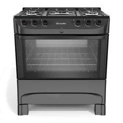 Fogão Mueller 5 Bocas Bivolt com Mesa Esmaltada e Acendimento Automático - MFI5BC