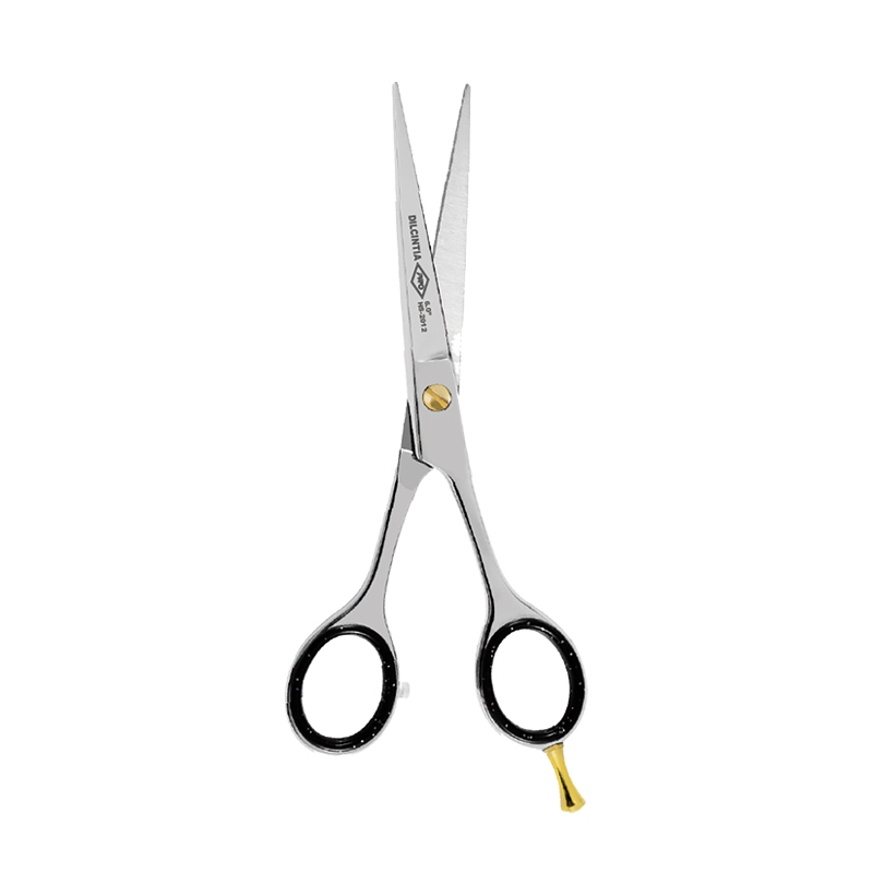 Tesoura Para Cabelos, Corte Fio Navalha 7.0" Aço Inox Japonês com Parafuso Dourado