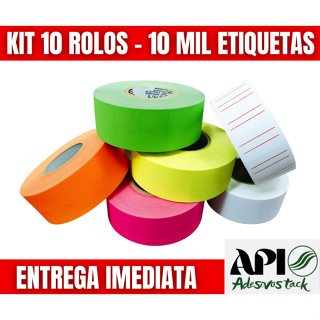 KIT DE ETIQUETA PARA PREÇO - MX 10 ROLOS - 10 MIL ETIQUETAS em Oferta na Shopee