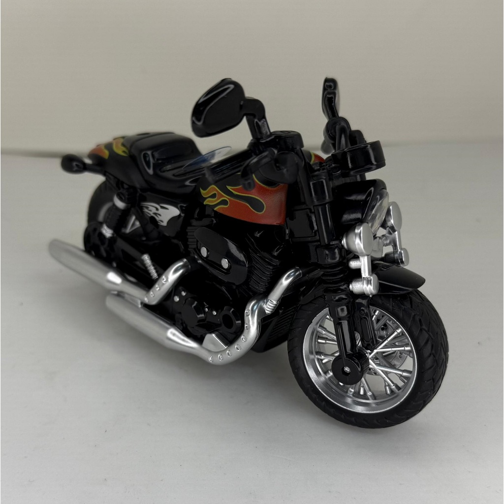 Miniatura Moto Harley Fat Boy (Escala 1:15): Fricção, Luz e Som para Colecionar! em Oferta na Shopee