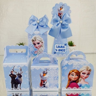 Kit Caixinhas Frozen - Lembrancinhas Personalizadas | Mimos | Kit Festa | Personalizados (PEGUE E MONTE) em Oferta na Shopee