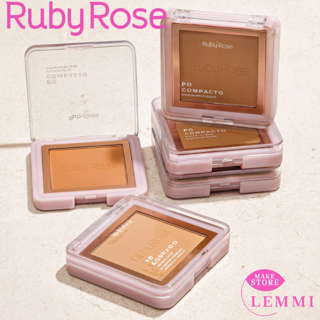 Pó Compacto Ruby Rose HB 858 G1 e G2