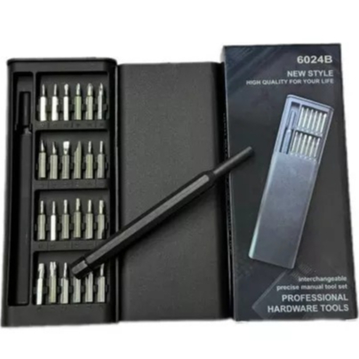 Kit Chaves 24 Peças Ferramentas Profissional Precisão Eletrônicos Celular Notebook e Reparos - 6024A