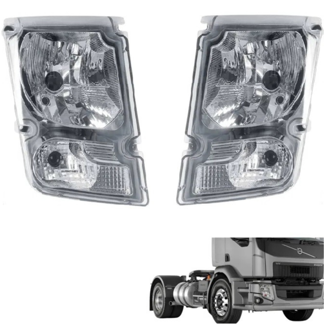 Farol Compativel Volvo Vm 260 310 330 220 270-2006 Esquerdo