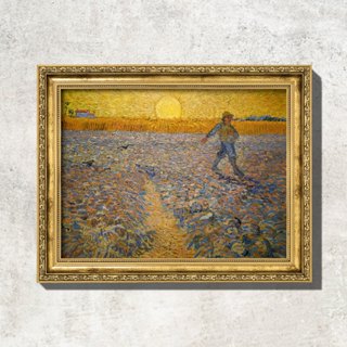 Quadro - O Semeador - Vincent van Gogh - Moldura em Madeira em Oferta na Shopee