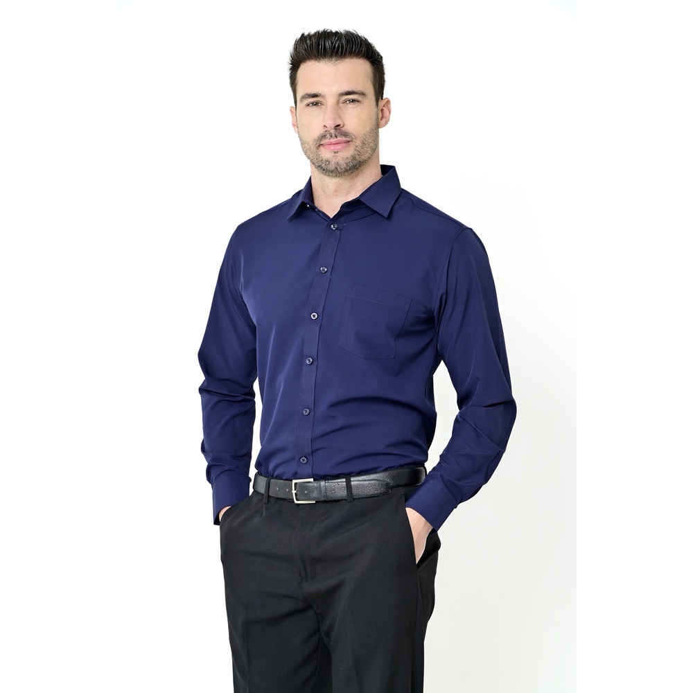 Camisa Social Masculina Lisa Manga Longa Camisaria Colombo em Oferta na Shopee
