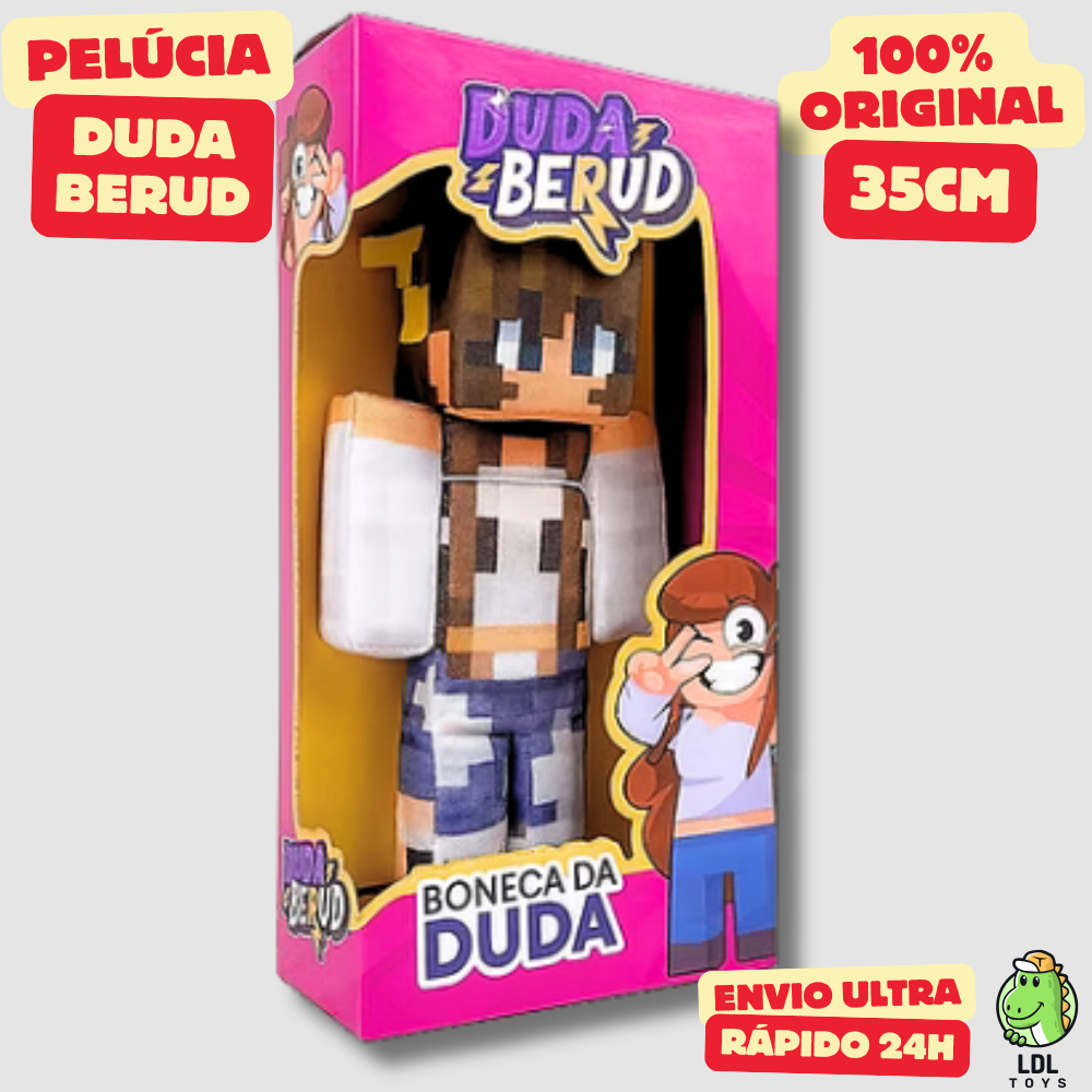 Pelúcia Duda Berud 35cm Gamer Youtuber Cosmo Kids Original