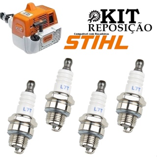 Vela Ignição P/ Roçadeira Sthil Fs160/220/290/300/350 Kit 4 unidades em Oferta na Shopee