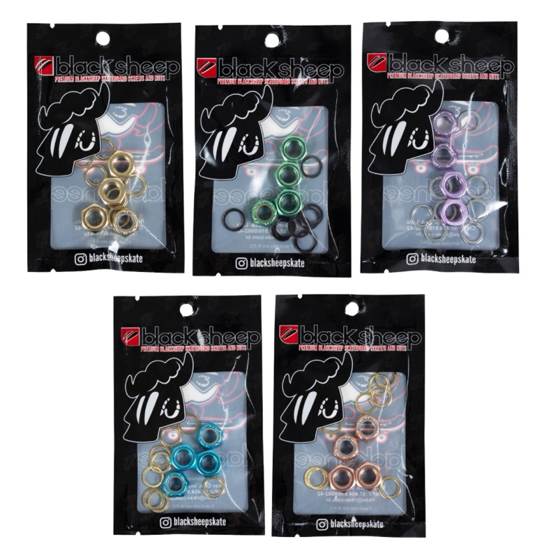 PORCAS E ARRUELAS TRUCK BLACK SHEEP IMPORTADA em Oferta na Shopee