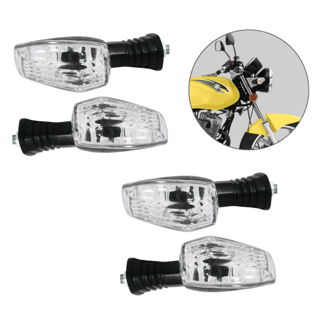 Pisca Seta Suzuki Yes 125 Cristal GVS Dianteiro Traseiro Unidade Par ou Kit 4 em Oferta na Shopee