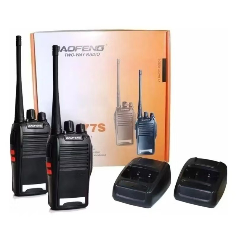 Kit 2 Rádios Baofeng BF-777 UHF 16 Canais Completo