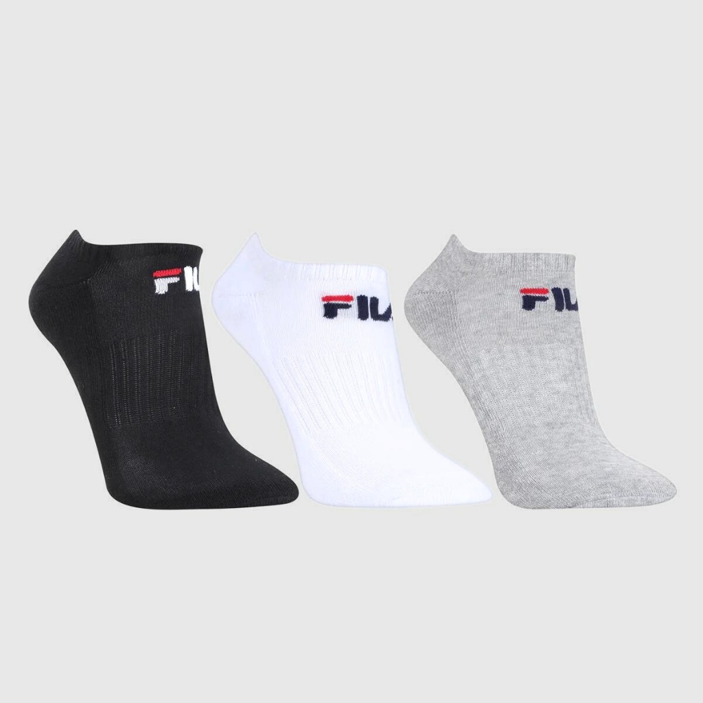 Kit Meia Fila Cano Curto Logo c/ 3 pares - Colorido
