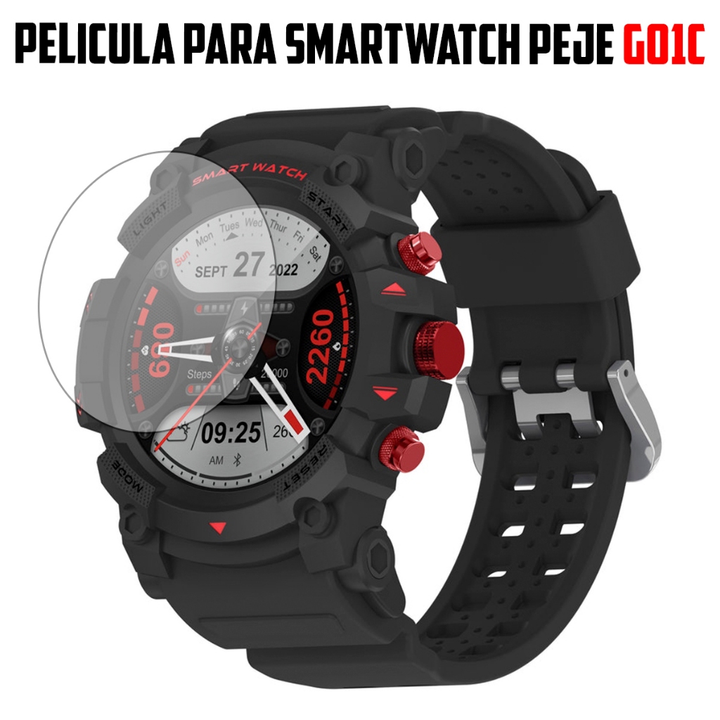 Película de vidro temperado para Smartwatch PEJE G01C Proteção Tela