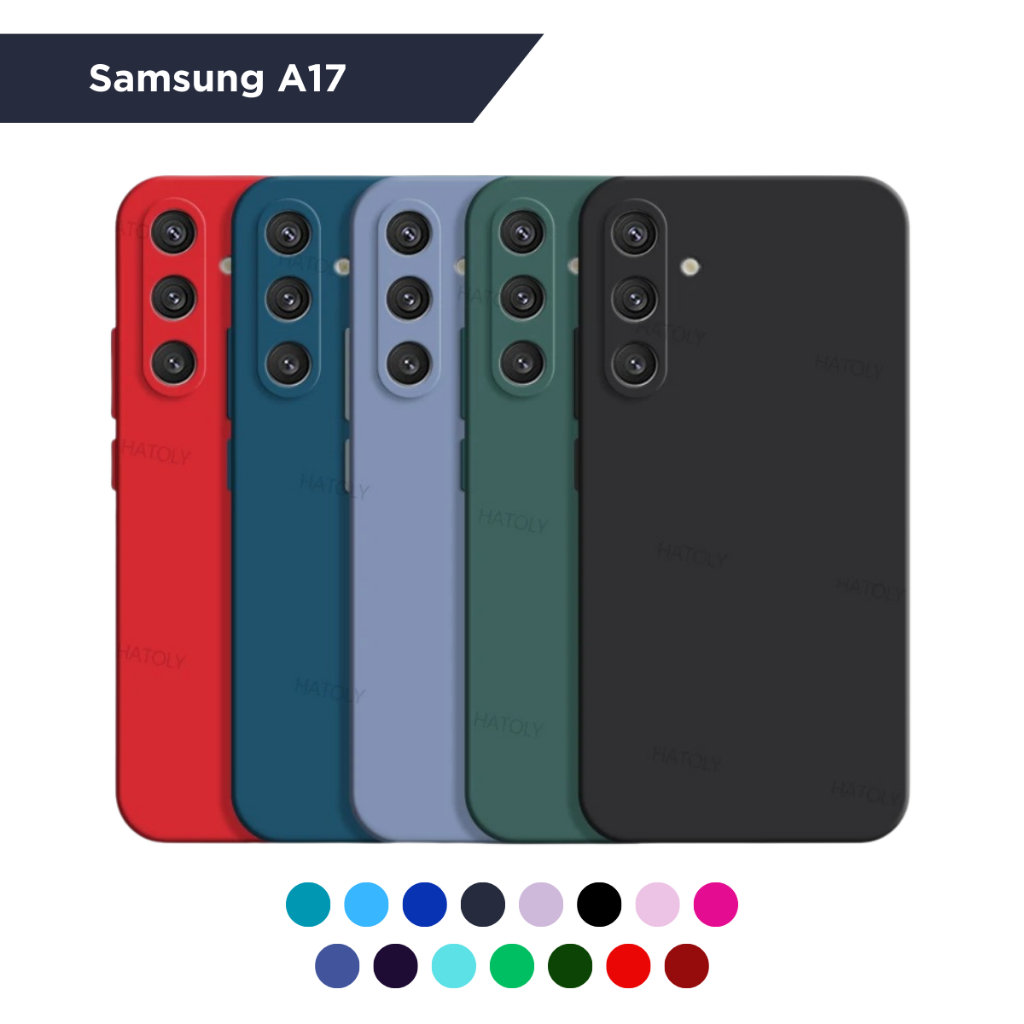 Capa Capinha Silicone Aveludado para Samsung A17 e Película 3D Vidro
