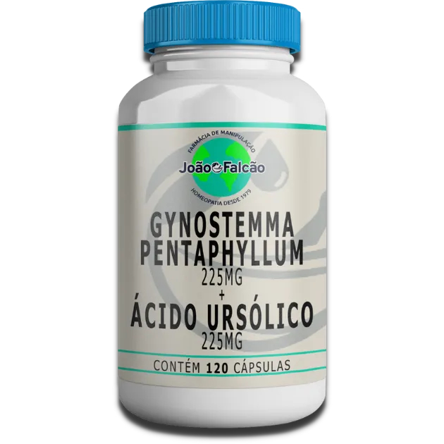 Gynostemma Pentaphyllum 225Mg + Ácido Ursólico 225Mg - 120 Cápsulas