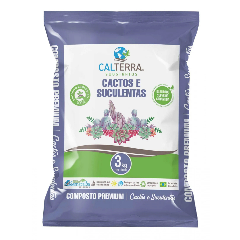Substrato Para Cactos e Suculentas 3kg Calterra