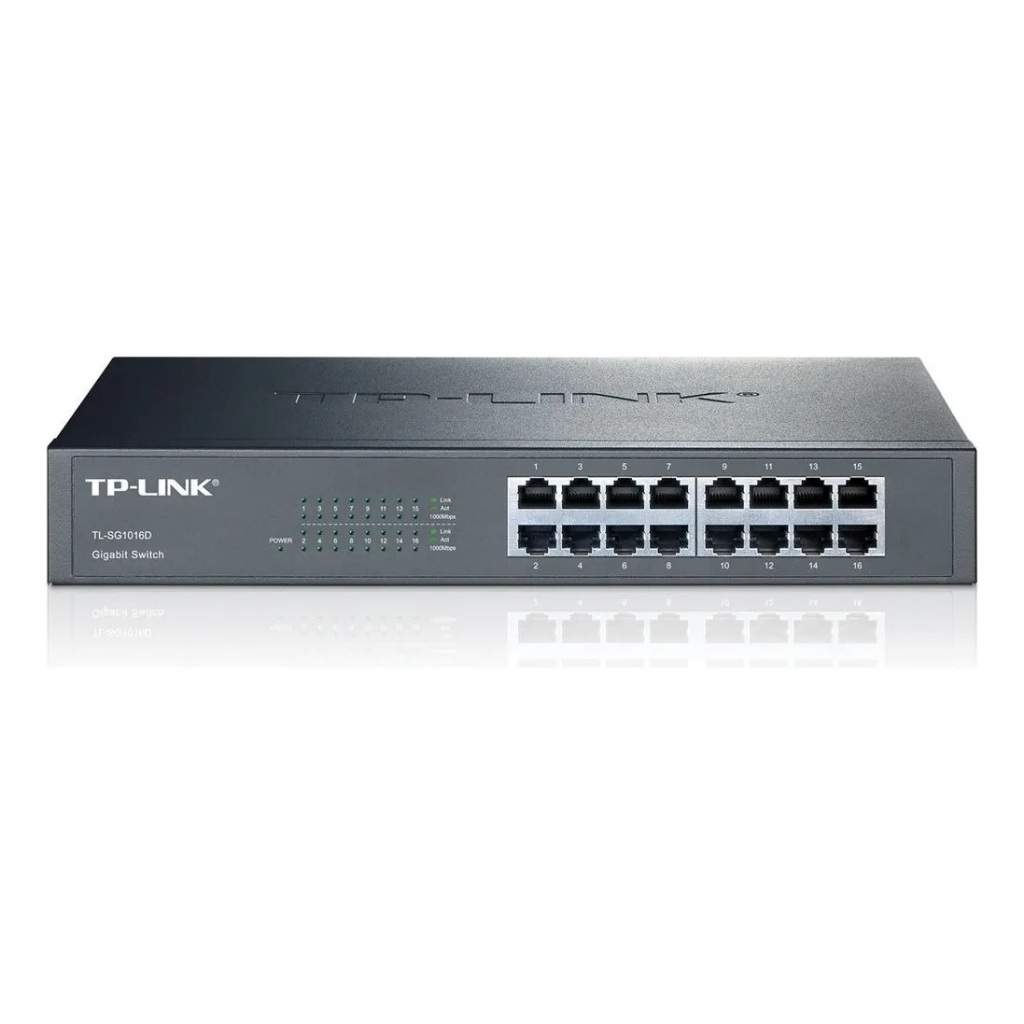 Switch 16 Portas Gigabit 10/100/1000 TP-link TL-SG1016D  (Usado)