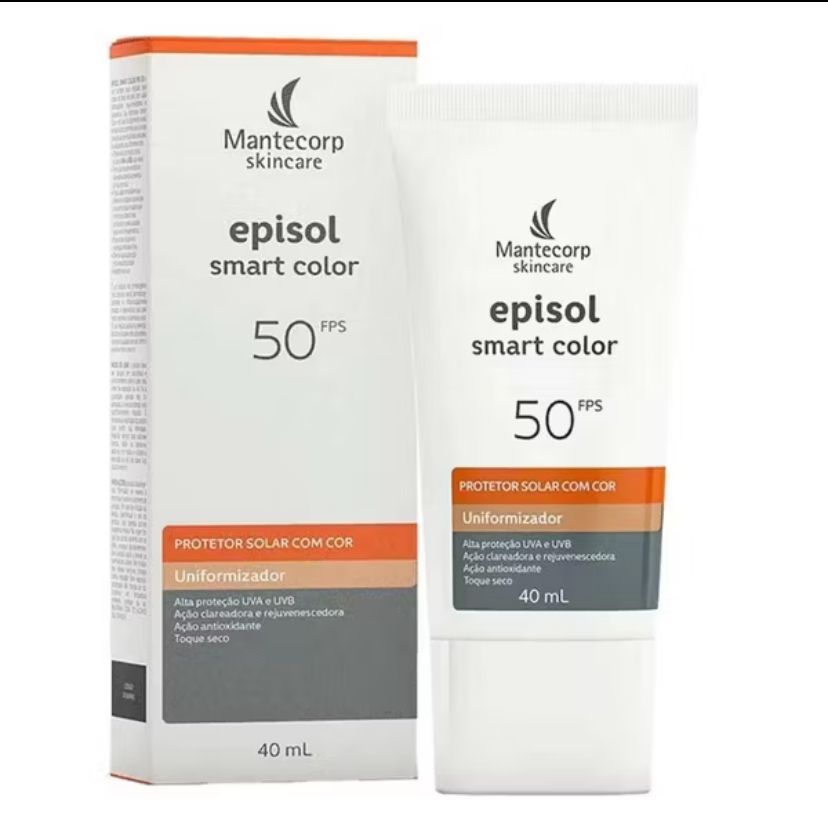 Protetor Solar Facial Uniformizador Episol Smart Color Fps 50 40ml