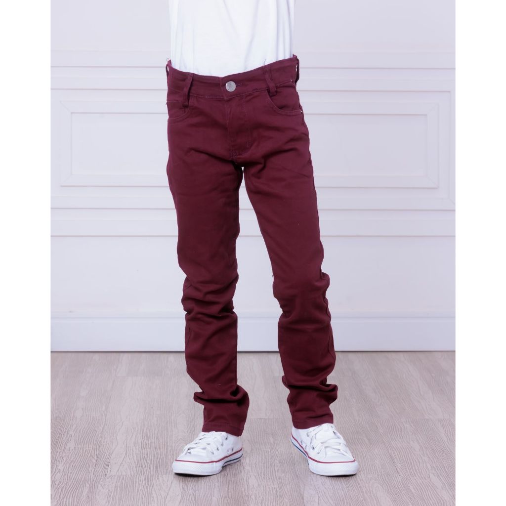 Calça Jeans de Sarja Infantil /Juvenil Masculino Adolescente