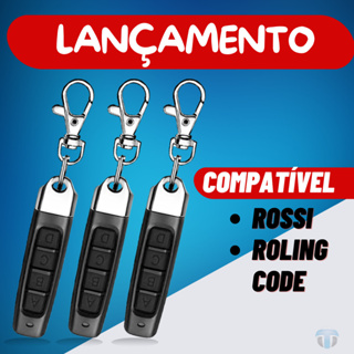 Controle Portão Eletrônico  433MHz | Bateria Inclusa | Pronto para Uso | Rossi Rolling Code em Oferta na Shopee