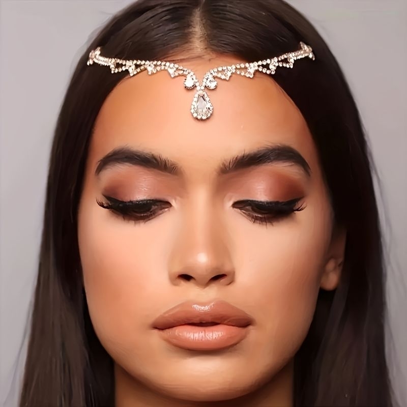 Ornamento Fashion de Testeira Tiara de Cabeça Feminina Girls Linda Tiara para Noivas Noivado Casamento