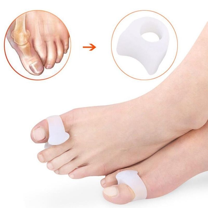 Protetor de Joanete de Silicone Ortopédico Pé Macio Confortável Par Corretor Hallux Valgo Muito bom
