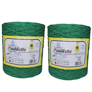 Kit 2 Barbantes Prediletto Fio 6 1kg em Oferta na Shopee