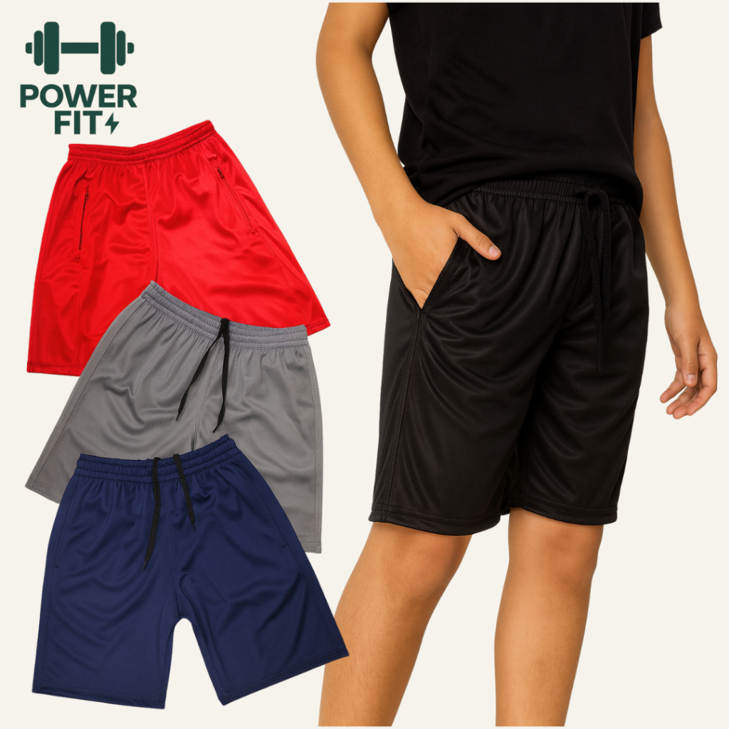 Kit 3 Bermudas Infantil Juvenil Masculina | Do 10 ao 16 | Ideal para Escola, Lazer e Esporte