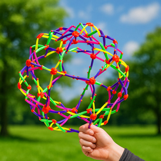 Bola Mágica Expansível Esfera Retrátil Colorida Fidget Toy Crianças e Adultos em Oferta na Shopee